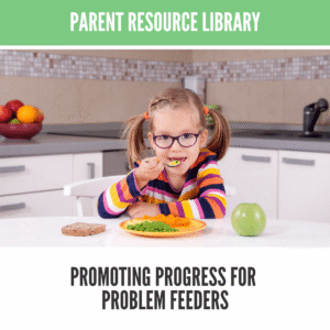 Child joyfully eating vegetables at a table with fruit, promoting healthy eating habits.